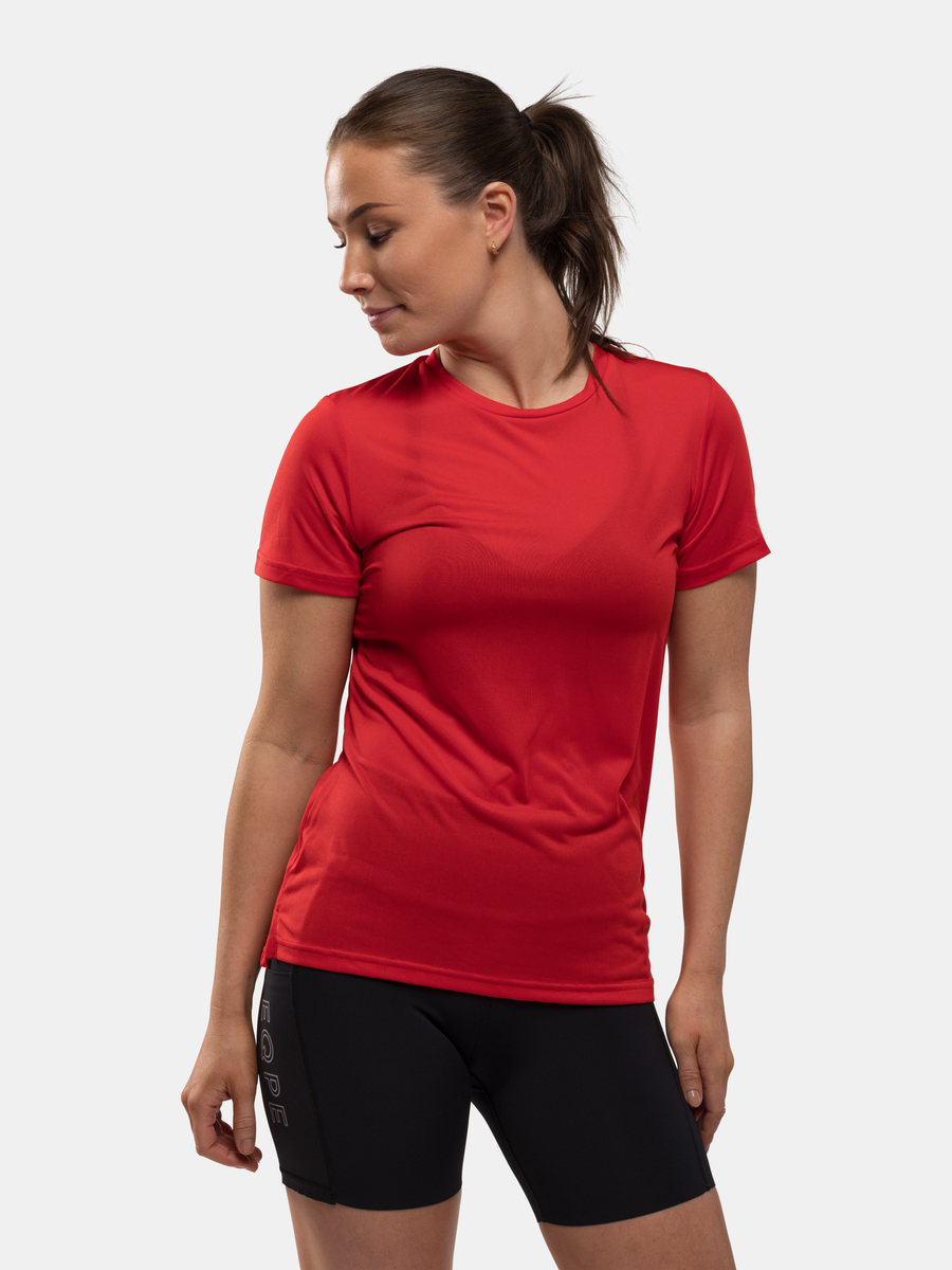 Bïelve Active Tee W High Risk Red