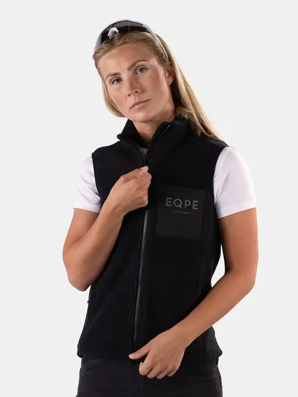 Gida Pile Vest W Deep Black