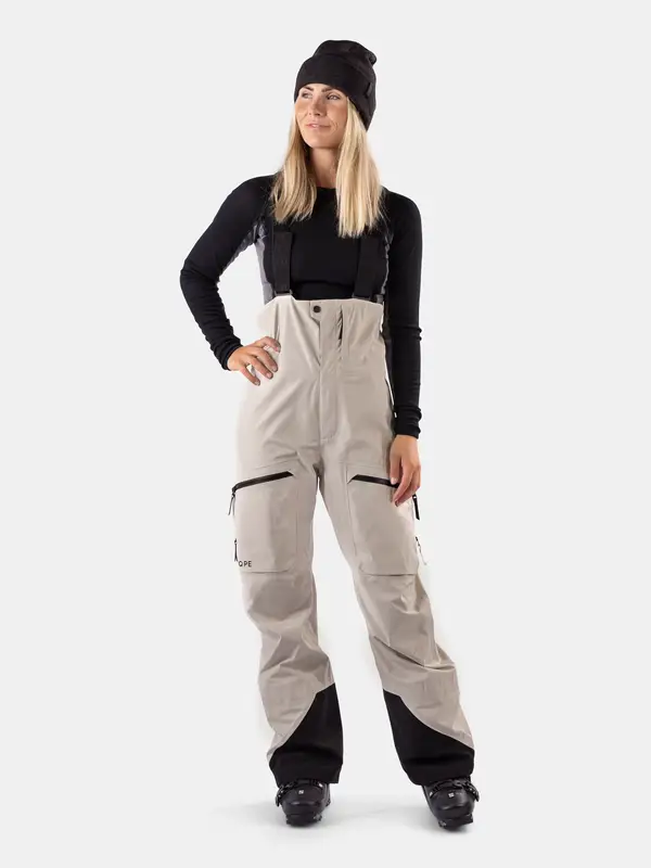 Rido Bib Shell Pant W Limestone